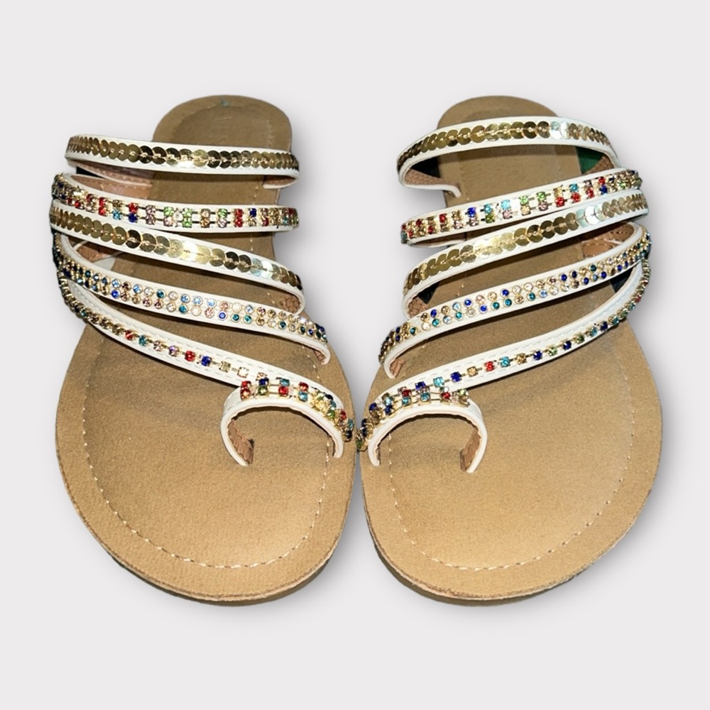 VENUS Strappy Toe Ring Sandals - Picture 2 of 9